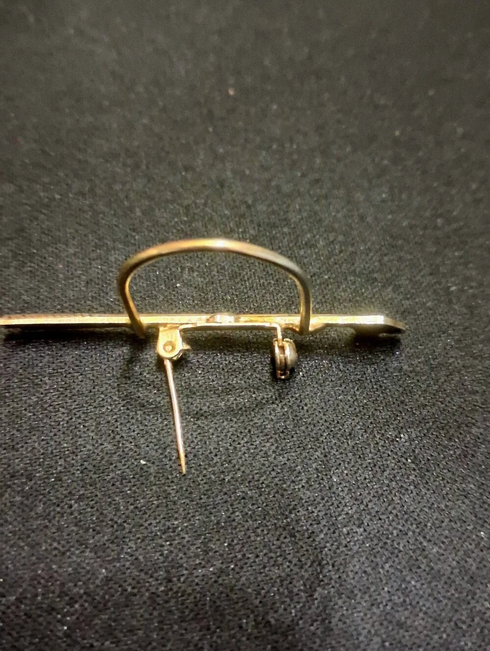 Gold-Tone Golf Club Brooch Pin for Women